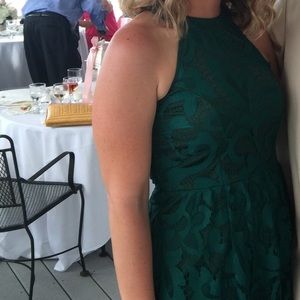 Beautiful green lulus cocktail dress